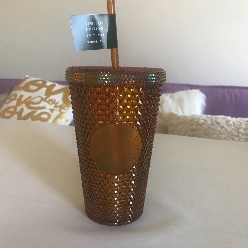 Starbucks Gold Studded 16 oz tumbler
